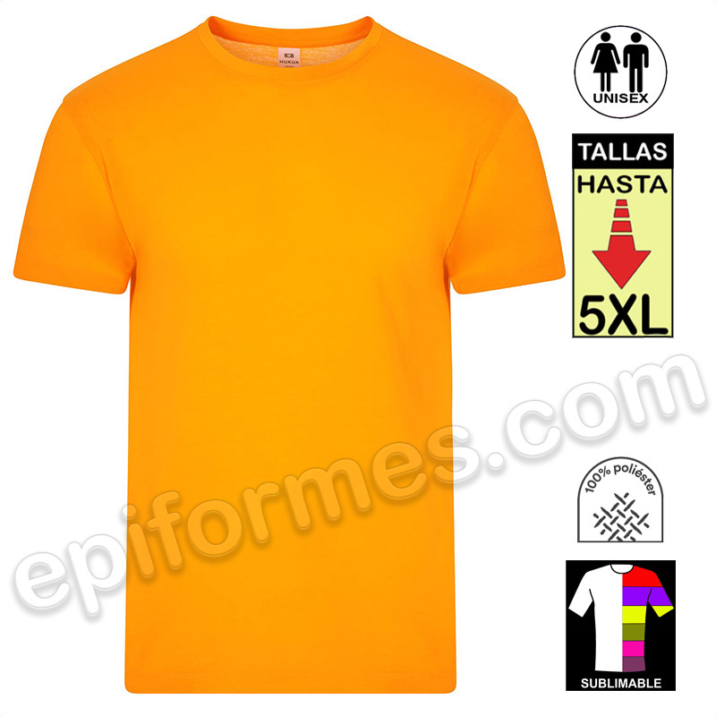 Camiseta sublimable en 7 colores