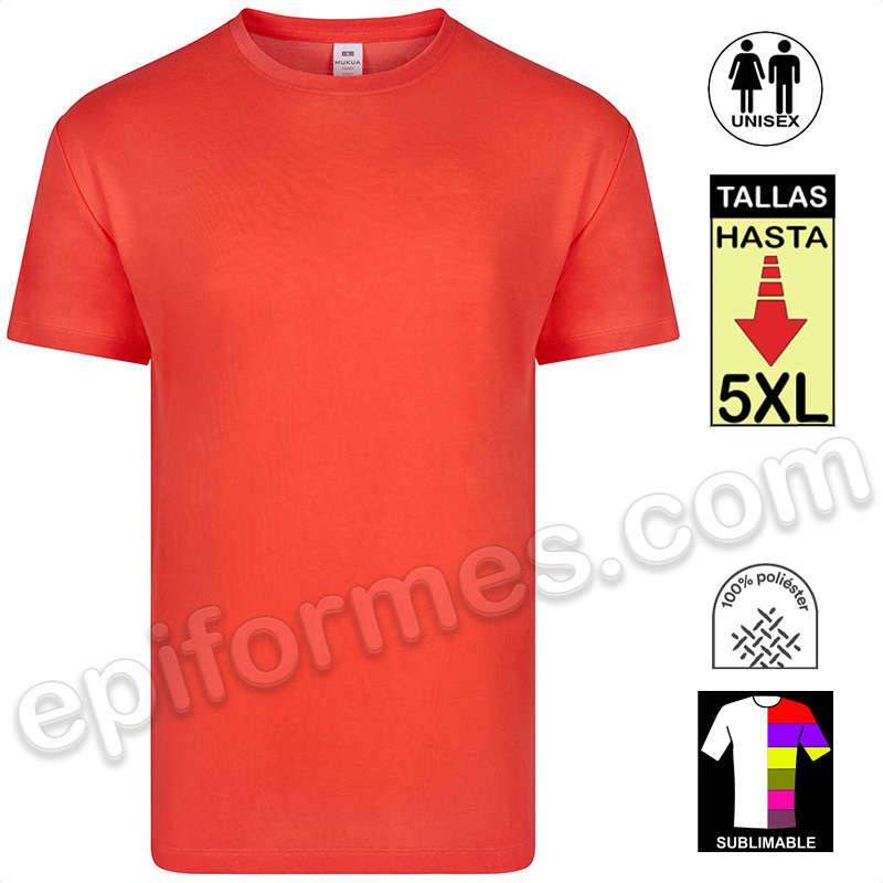 Camiseta sublimable en 7 colores