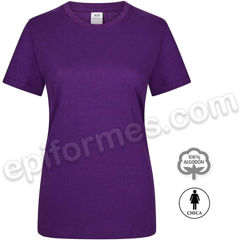 Camiseta manga corta señora, 27 colores