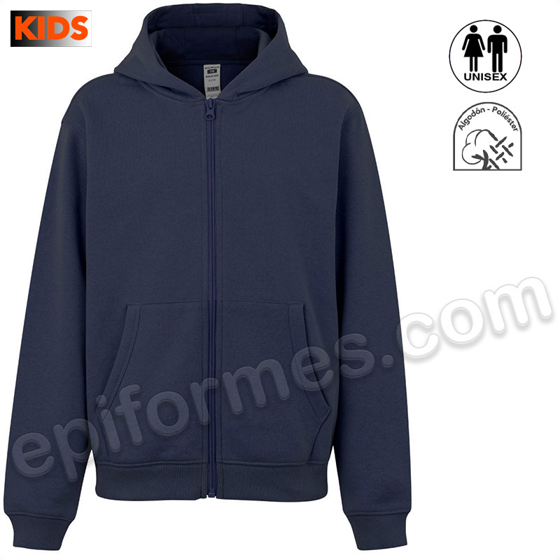 Sudadera escolar con capucha en 19 colores