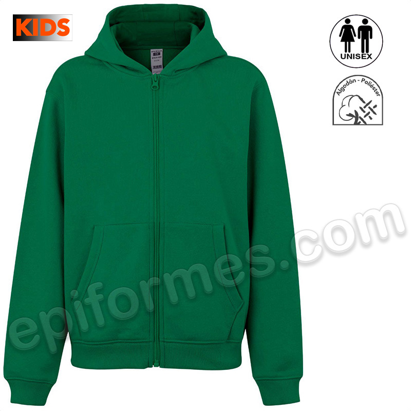 Sudadera escolar con capucha en 21 colores