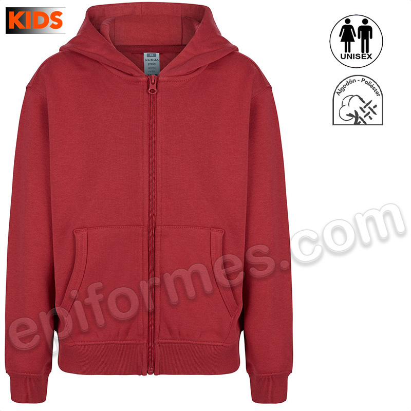 Sudadera escolar con capucha en 19 colores