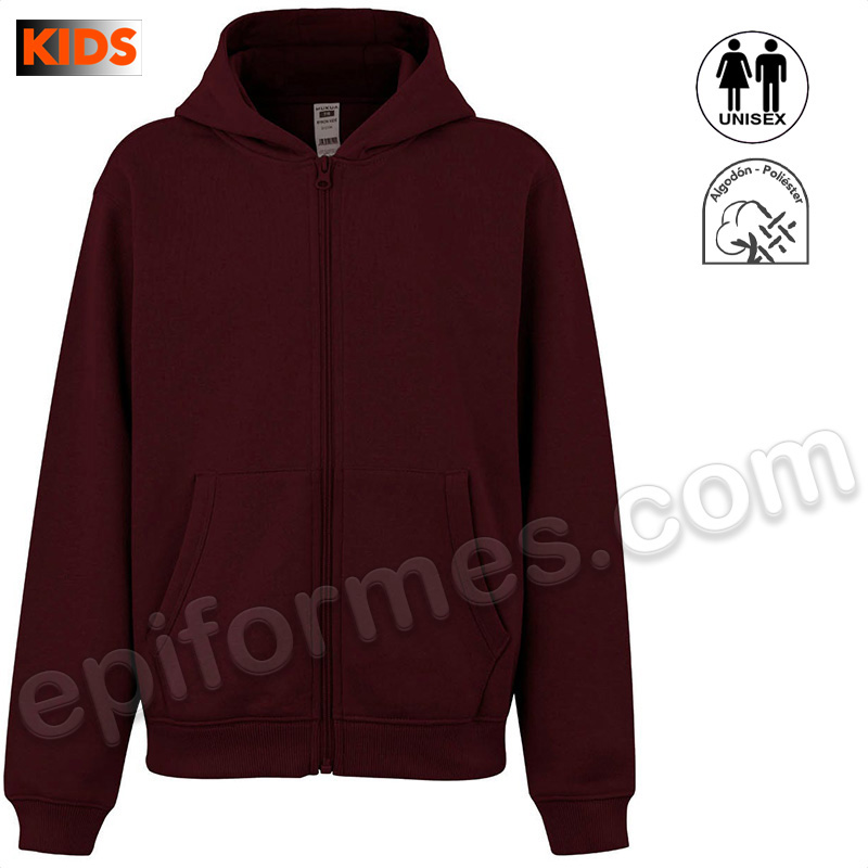 Sudadera escolar con capucha en 19 colores