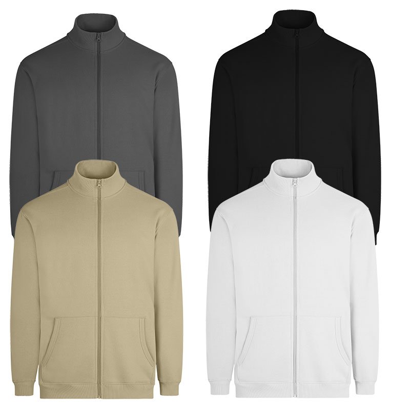 Sudadera con cremallera felpa perchada 21 colores