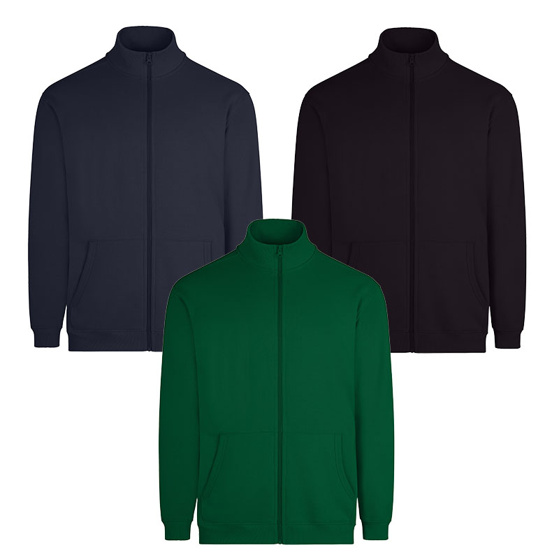 Sudadera con cremallera felpa perchada 21 colores