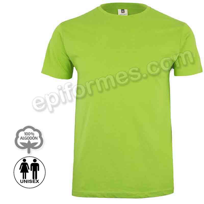 Camiseta manga corta unisex 16 colores