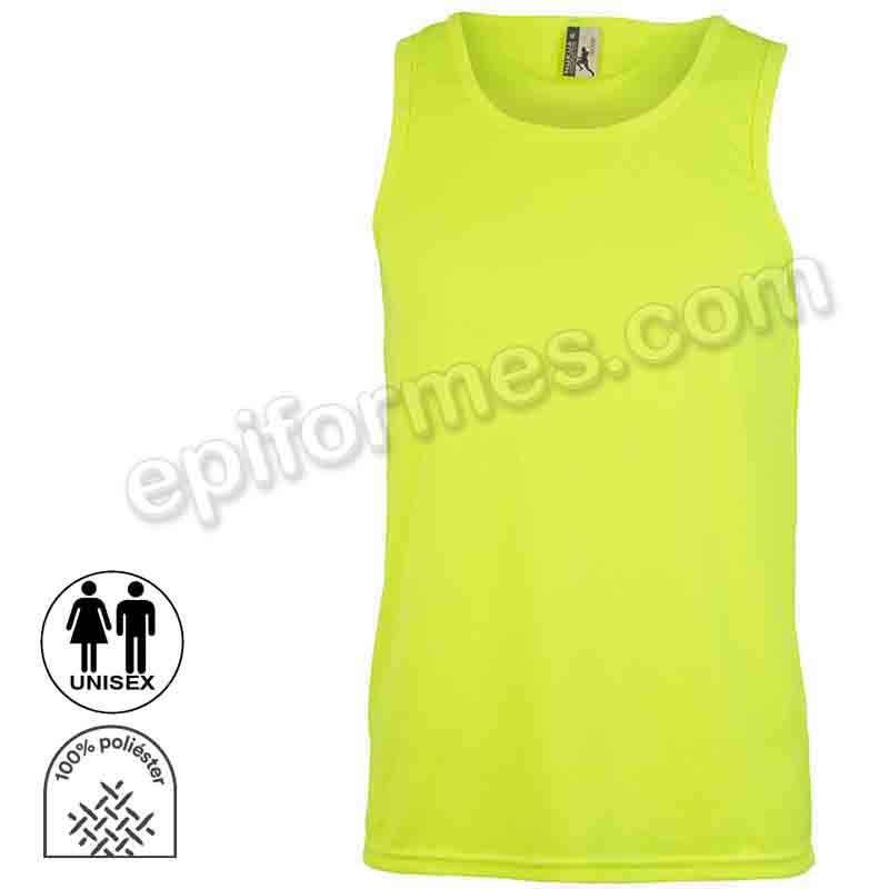 Camiseta técnica unisex tirantes 7 colores