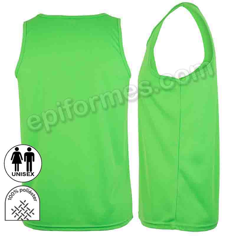 Camiseta técnica unisex tirantes 7 colores