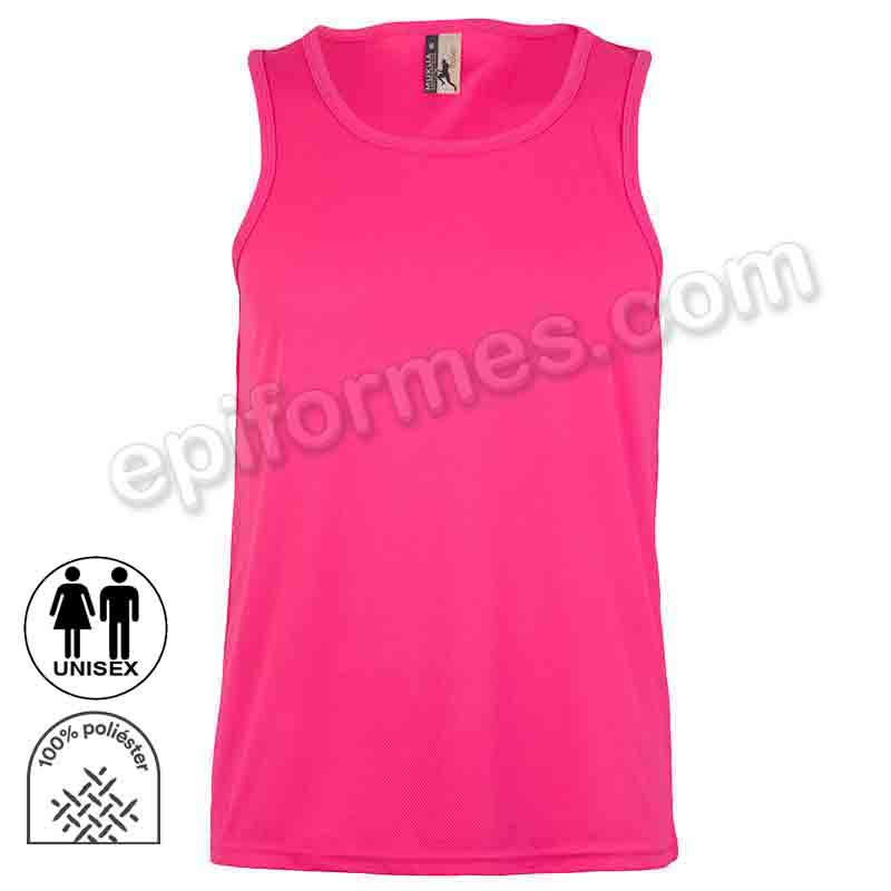 Camiseta técnica unisex tirantes 7 colores