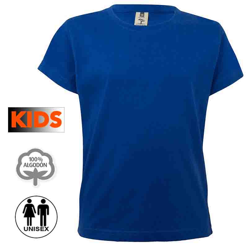 Camiseta algodón niño 25 colores