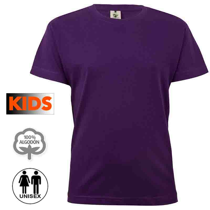 Camiseta algodón niño 25 colores