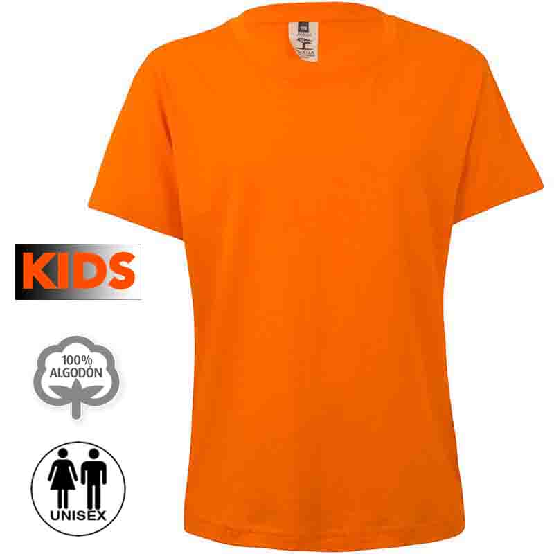 Camiseta algodón niño 25 colores