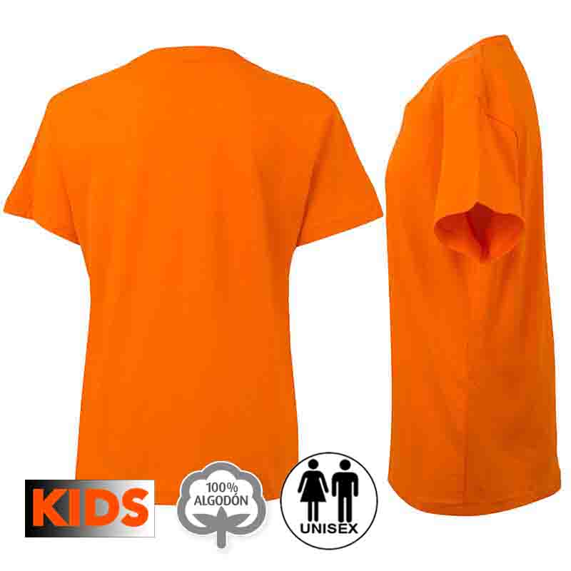 Camiseta algodón niño 25 colores