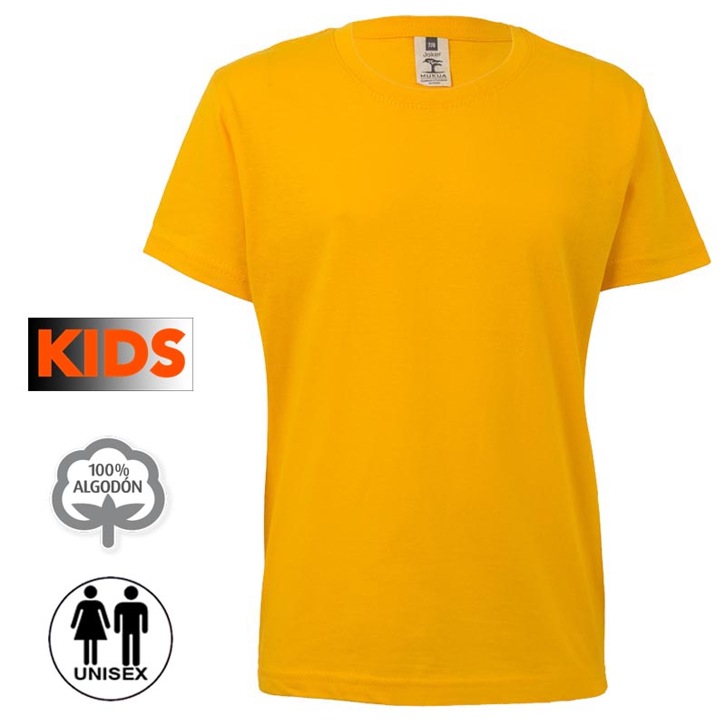 Camiseta algodón niño 25 colores