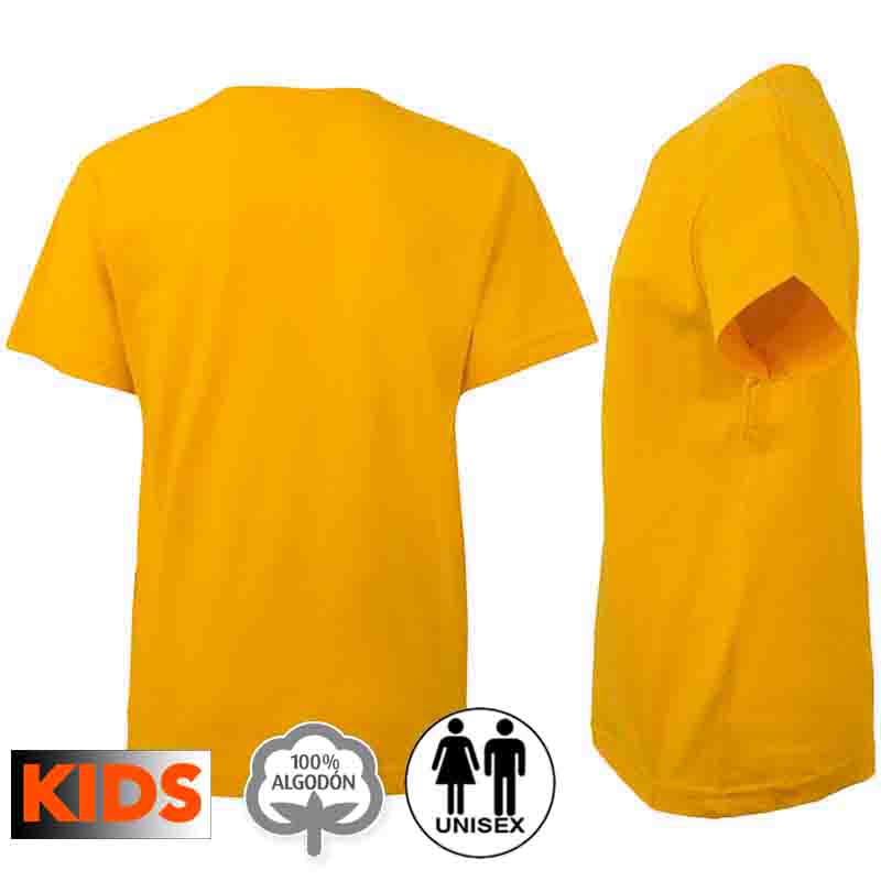 Camiseta algodón niño 25 colores