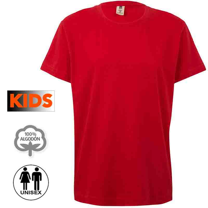 Camiseta algodón niño 25 colores