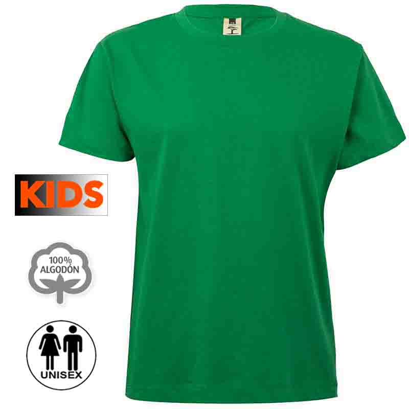 Camiseta algodón niño 25 colores