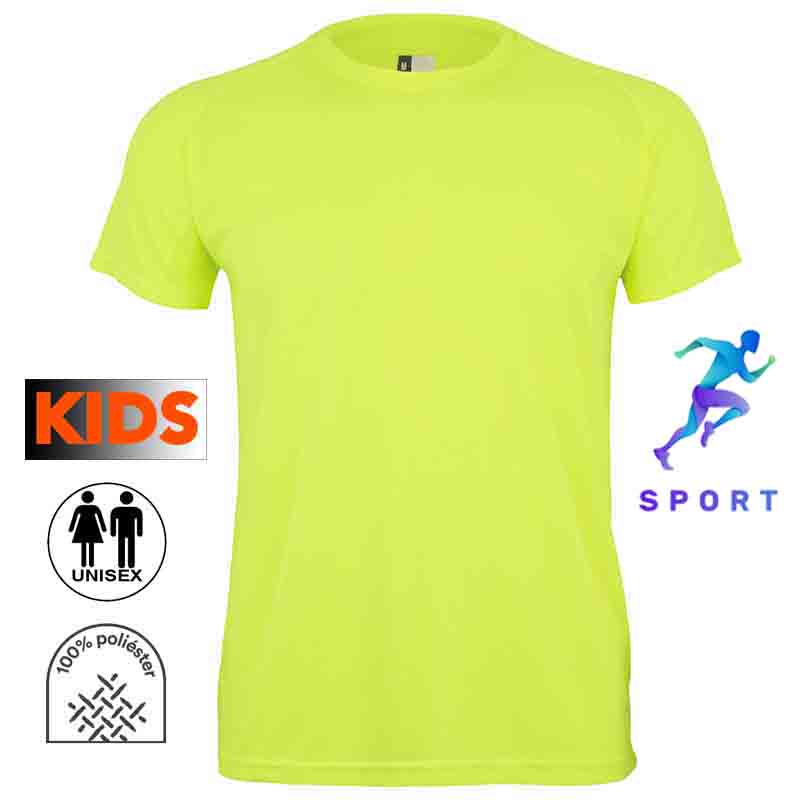 Camiseta técnica infantil 8 colores