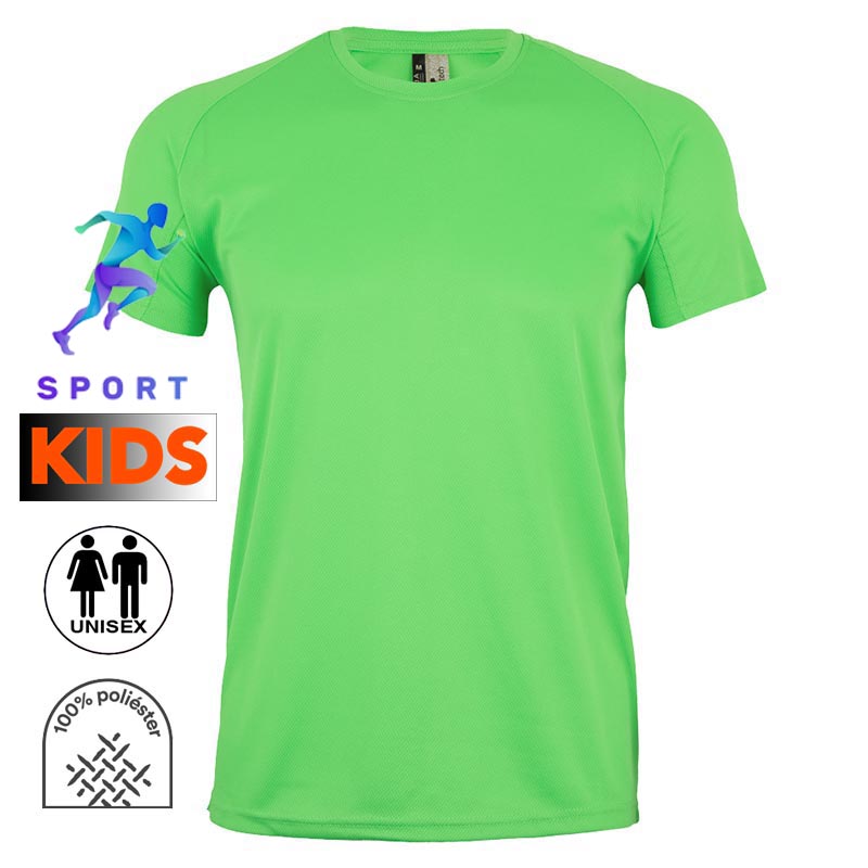 Camiseta técnica infantil 8 colores