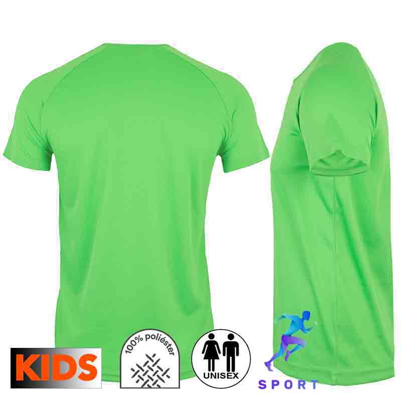 Camiseta técnica infantil 8 colores