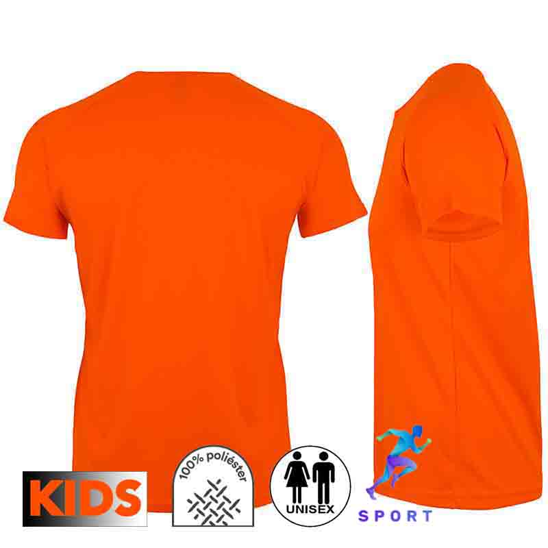 Camiseta técnica infantil 8 colores