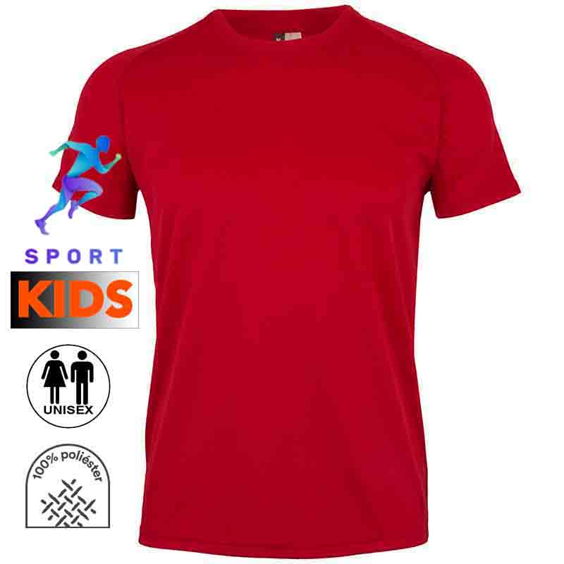 Camiseta técnica infantil 8 colores