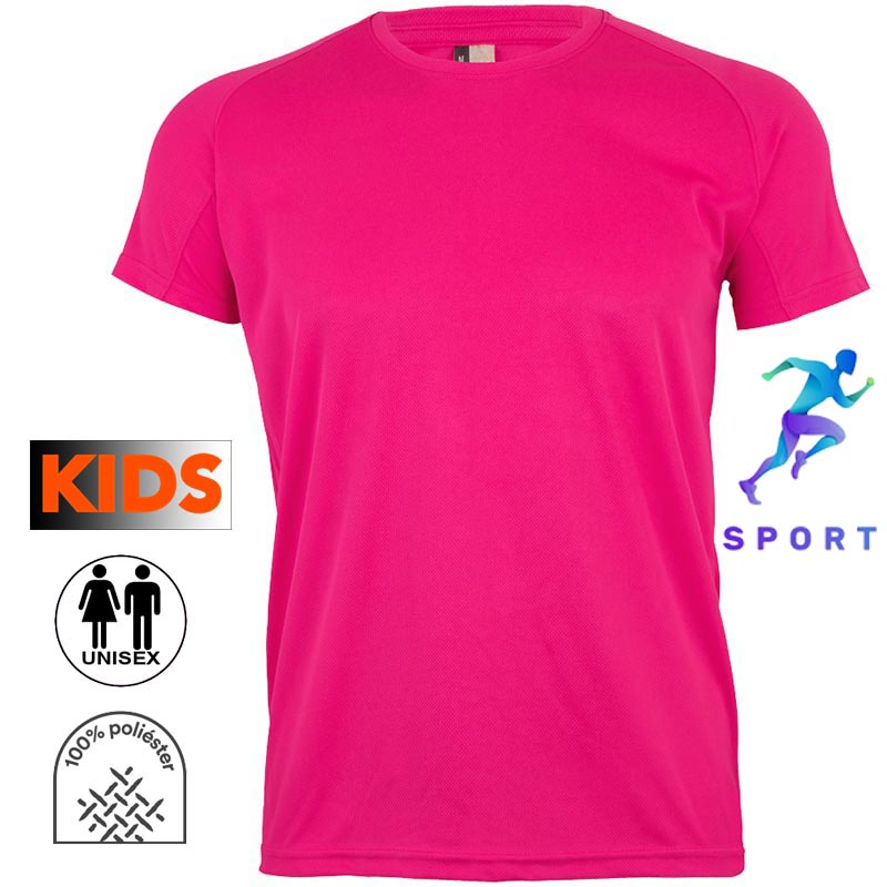 Camiseta técnica infantil 8 colores