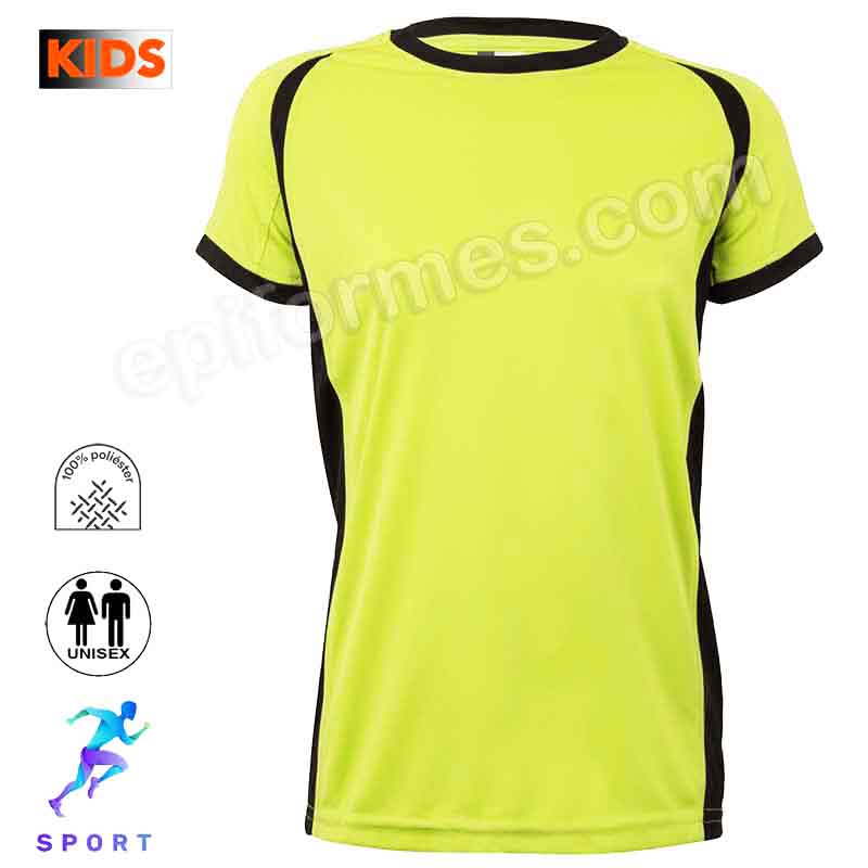 Camiseta técnica niño combinada 8 colores