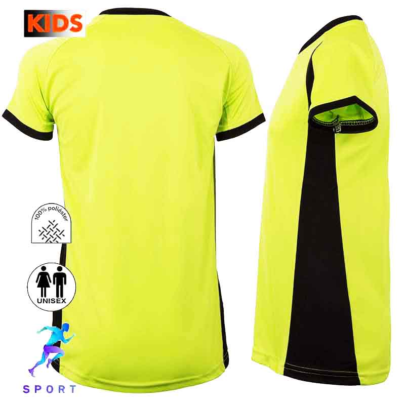 Camiseta técnica niño combinada 8 colores