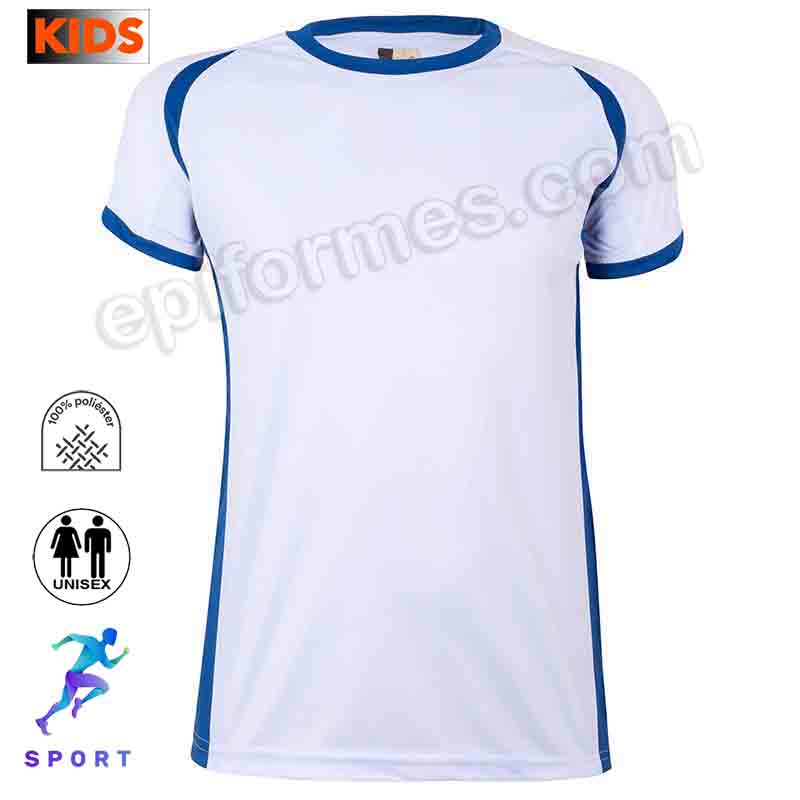 Camiseta técnica niño combinada 8 colores