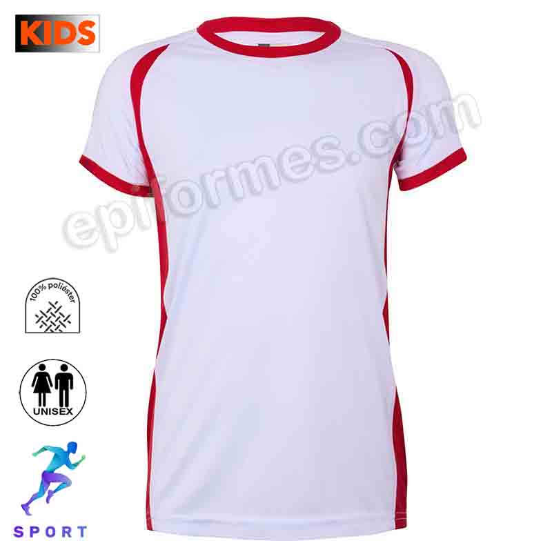 Camiseta técnica niño combinada 8 colores