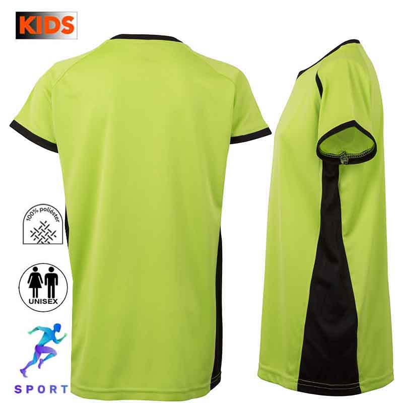 Camiseta técnica niño combinada 8 colores