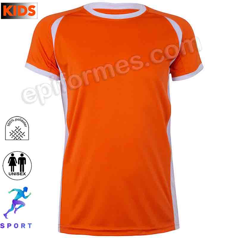 Camiseta técnica niño combinada 8 colores