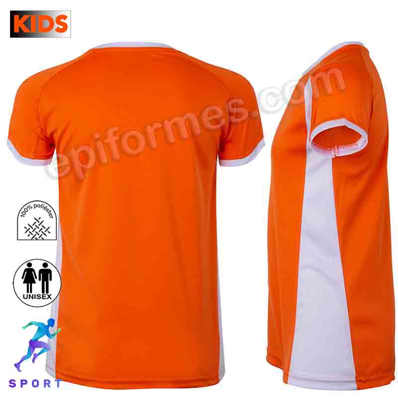 Camiseta técnica niño combinada 8 colores