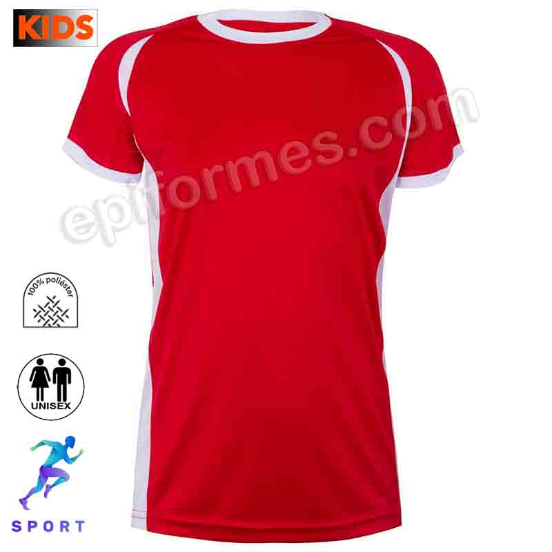 Camiseta técnica niño combinada 8 colores