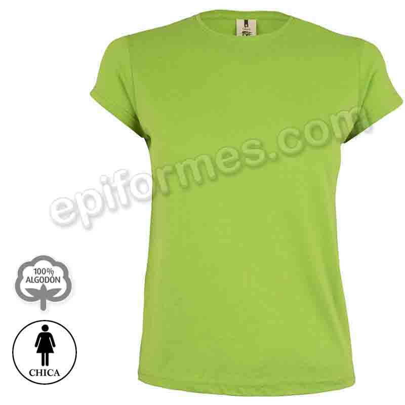 Camiseta manga corta chica 13 colores