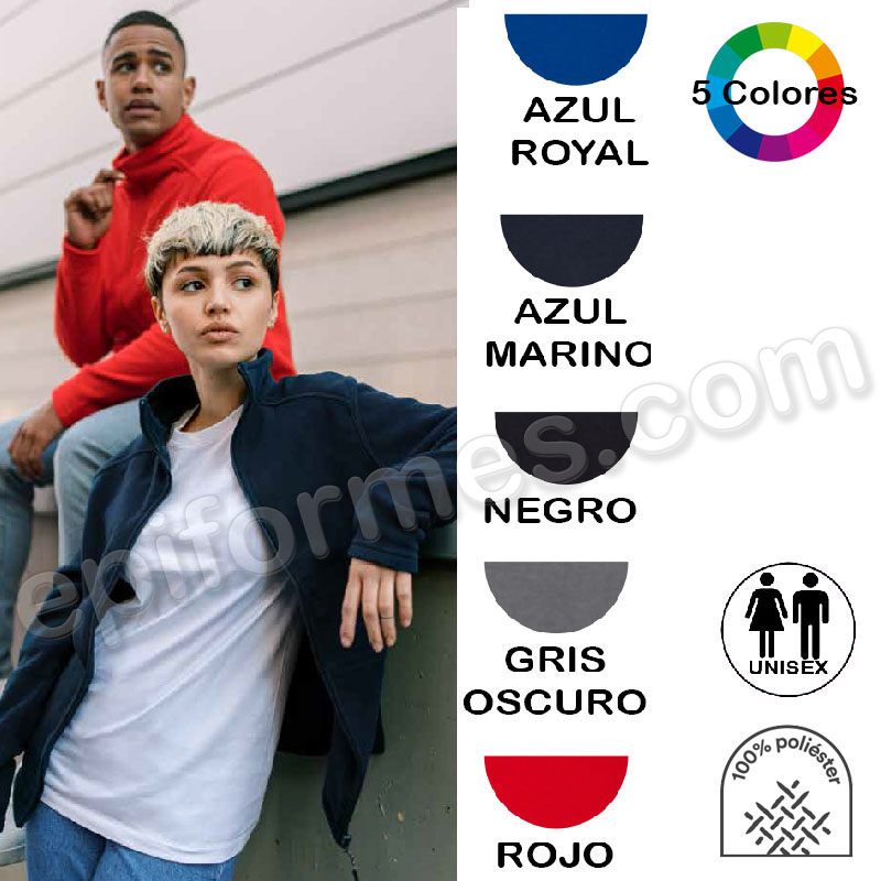 Forro polar laboral en 5 colores