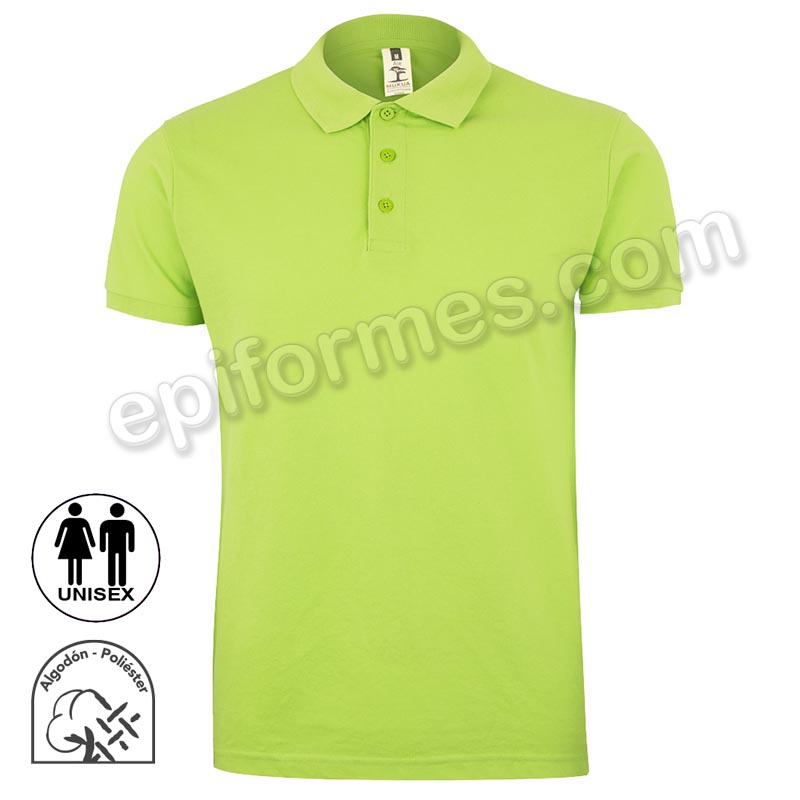 Polo manga corta unisex 18 colores