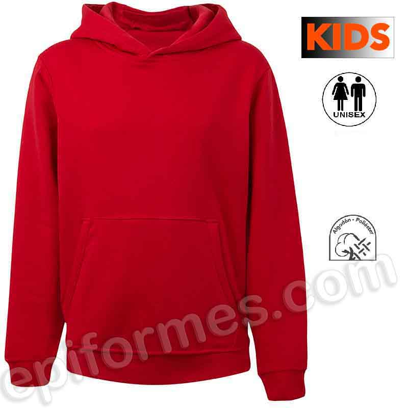 Sudadera escolar con capucha en 18 colores