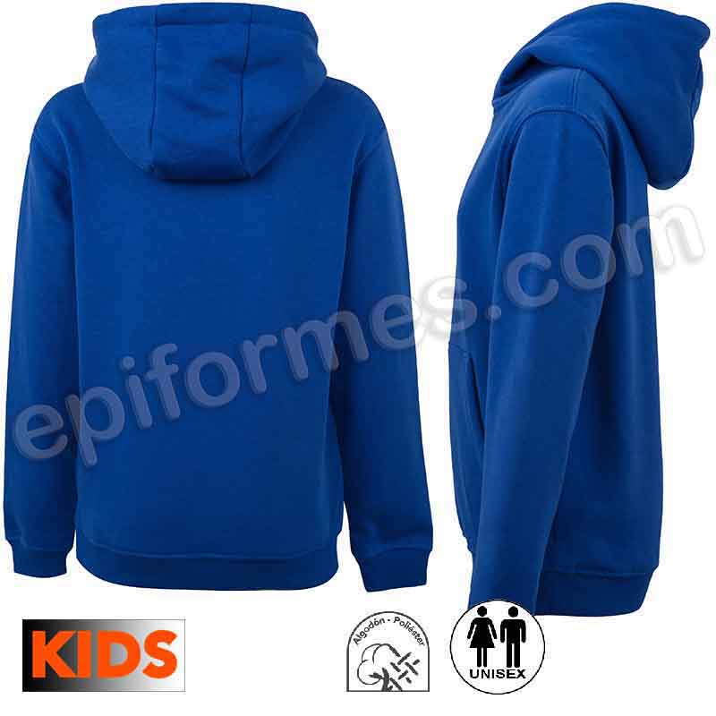 Sudadera escolar con capucha en 18 colores