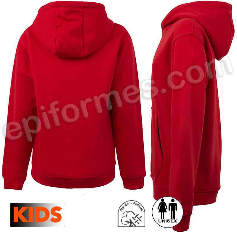 Sudadera escolar con capucha en 18 colores