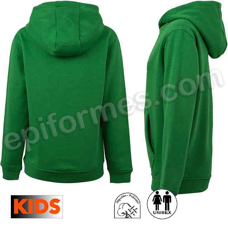 Sudadera escolar con capucha en 18 colores