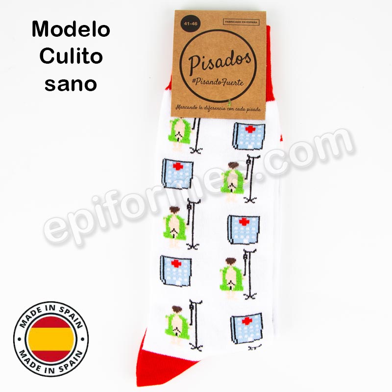 Calcetines de sanidad estampados culito sano