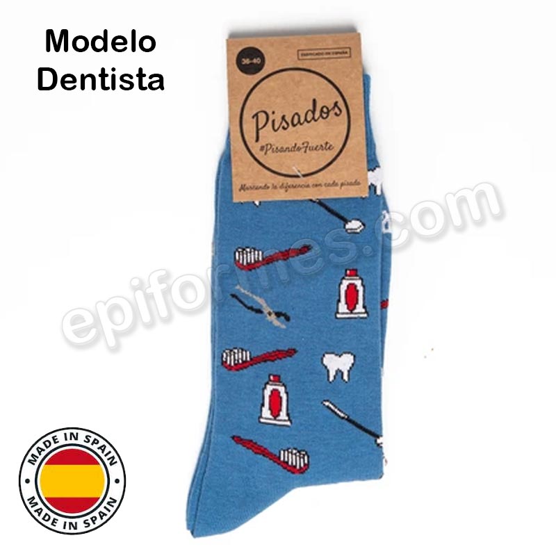 Calcetines de sanidad estampados dentista