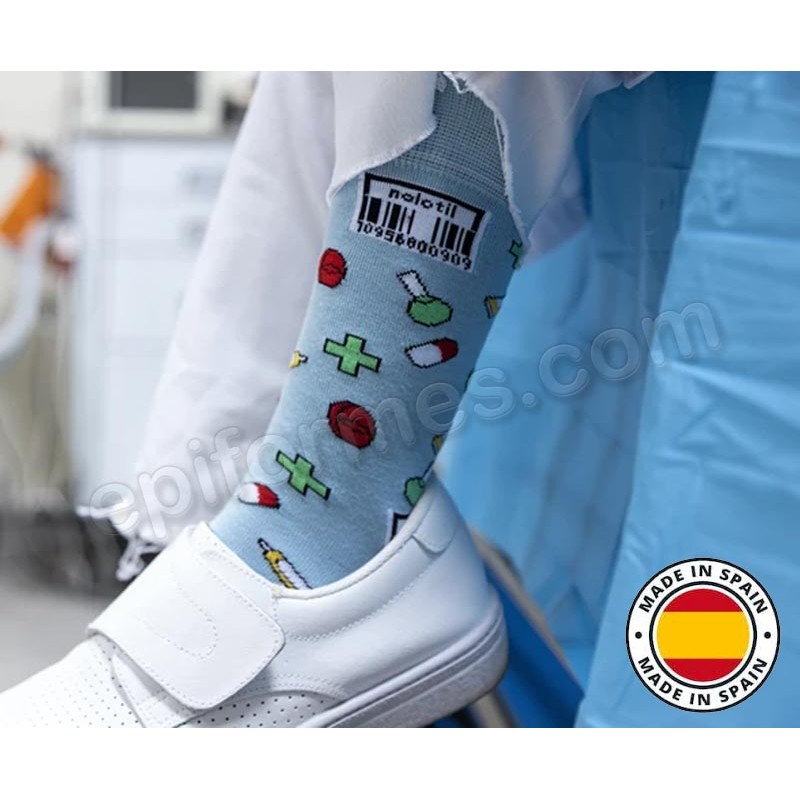 Calcetines de sanidad estampados farmacia