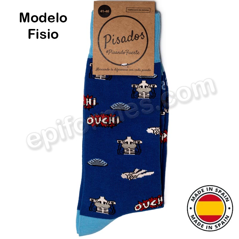 Calcetines de sanidad estampados fisio