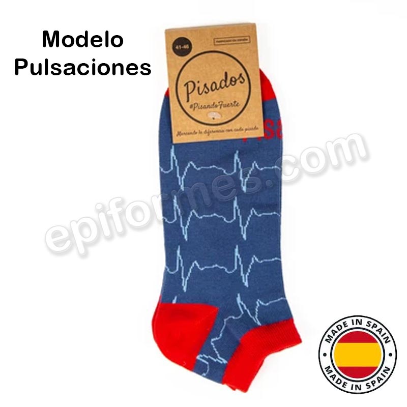 Calcetines de sanidad estampados pulsaciones