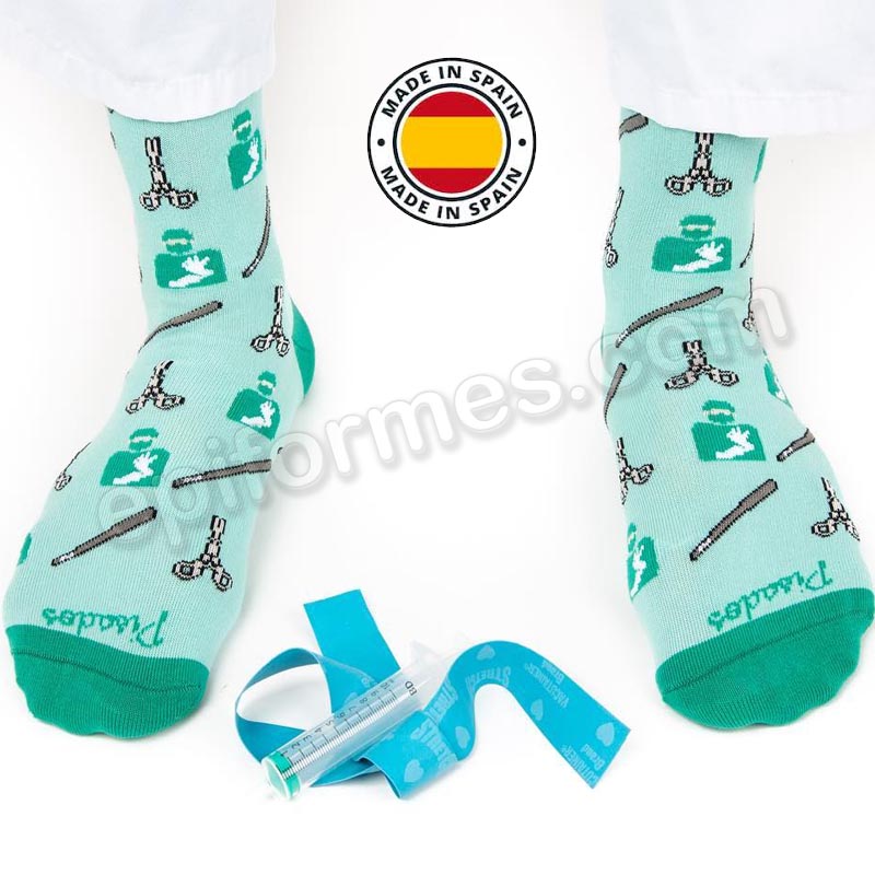 Calcetines de sanidad estampados sin anestesia