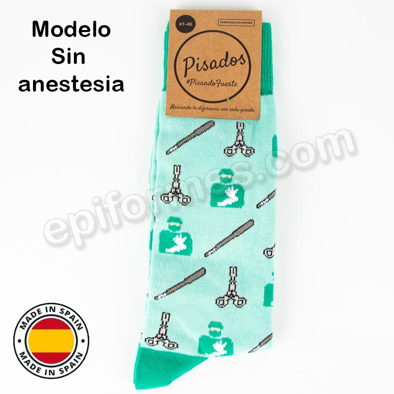 Calcetines de sanidad estampados sin anestesia