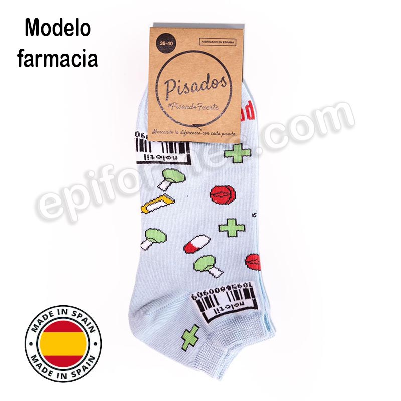 Calcetines de sanidad estampados farmacia